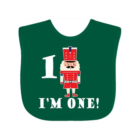 

Inktastic Christmas 1st Birthday Nutcracker Boys Gift Baby Boy or Baby Girl Bib