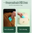 thumbnail image 4 of Wisolt Pill Organizer,6 Compartments,Pill Shape,Moisture Proof,3 Day Pill Box,Green 3 Pcs, 4 of 5