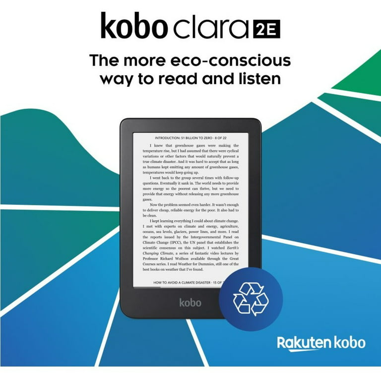 Kobo Clara 2E 6 Waterproof E-Reader 16GB Blue (N506-KU-OB-K-EP)  N506KUOBKEP 