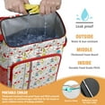 thumbnail image 2 of Travel Cooler Bag - Baseball Football Pattern Camping Beer Cooler Backpack with Bottle Opener- Waterproof Insulated Picnic Backpacks - Cooler Bag for Beach, 2 of 6