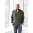 thumbnail image 3 of KingSize Men's Big & Tall Shaker Knit Zip-Front Cardigan, 3 of 3
