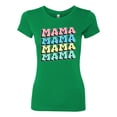 thumbnail image 2 of Wild Bobby Mama Mama Mama Women Slim Fit Junior Tee, 2 of 6