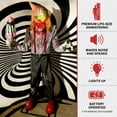 thumbnail image 3 of Haunted Hill Farm Haunted Hill Farm 6.9 ft. Motion-Activated I Scream Clown Halloween Animatronic by Tekky, HHSCREAMCLWN-1FLSA, 3 of 18
