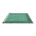 thumbnail image 2 of Ahgly Company Machine Washable Indoor Rectangle Persian Turquoise Blue Traditional Area Rugs, 3' x 5', 2 of 4