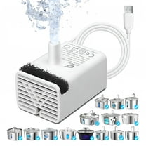 HIBIBUD Cat Water Fountain Pump, Replacement Pump for Stainless Steel Pet Water Fountain