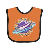 Inktastic Planet Saturn with Stars Boys or Girls Baby Bib