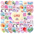 thumbnail image 1 of 35pcs-100pcs Heart Stickers Floral Cute Stickers Animal Stickers for Laptops Notebooks Suitcases, 1 of 5