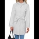 thumbnail image 3 of Chaqueta Impermeable con Capucha Clásica para Mujer, con Cinturón y Cordón para Actividades Al Aire Libre, Cortavientos Gris L, 3 of 10