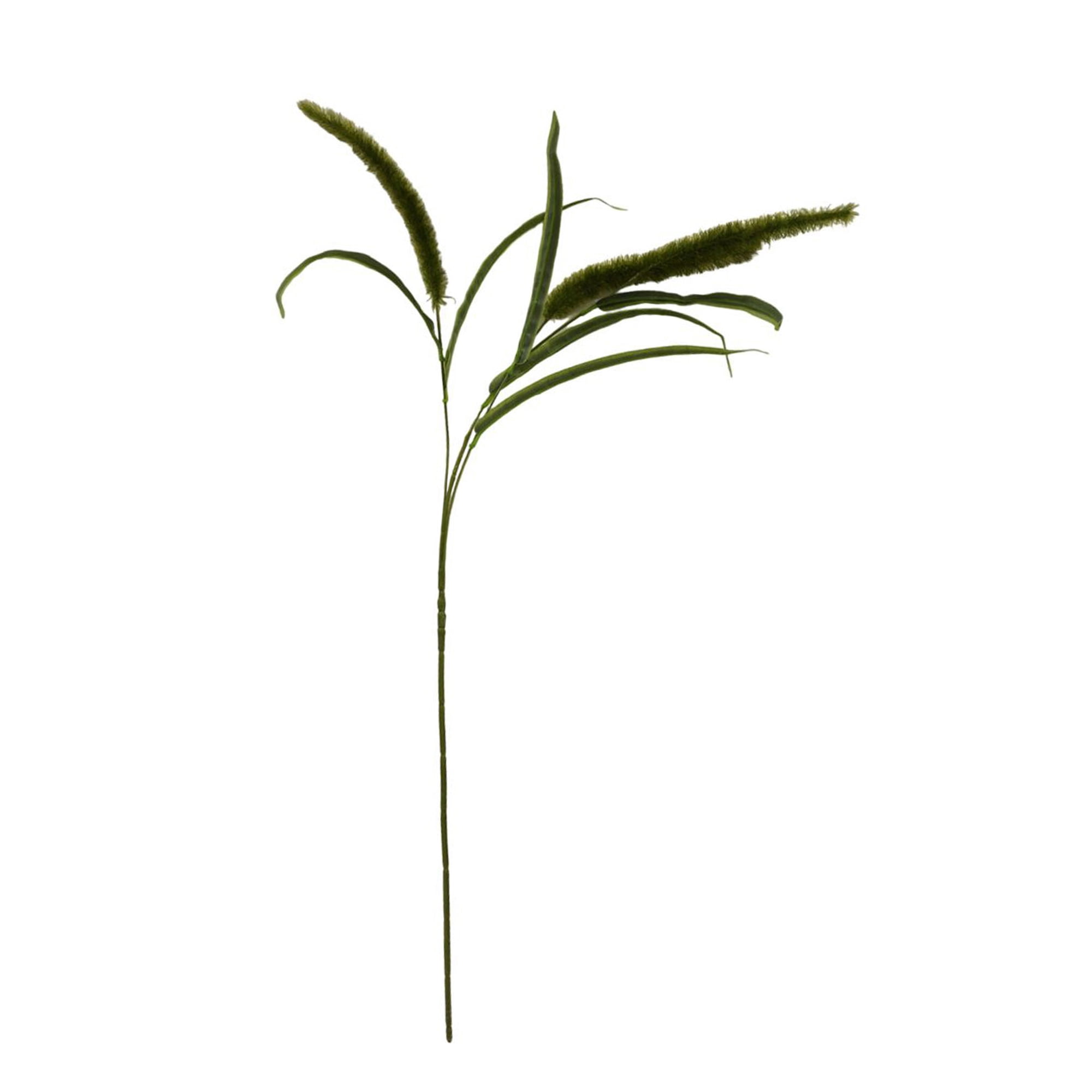 Mainstays 36 in Artificial Dogtail Grass Stem, Green, Indoor Use