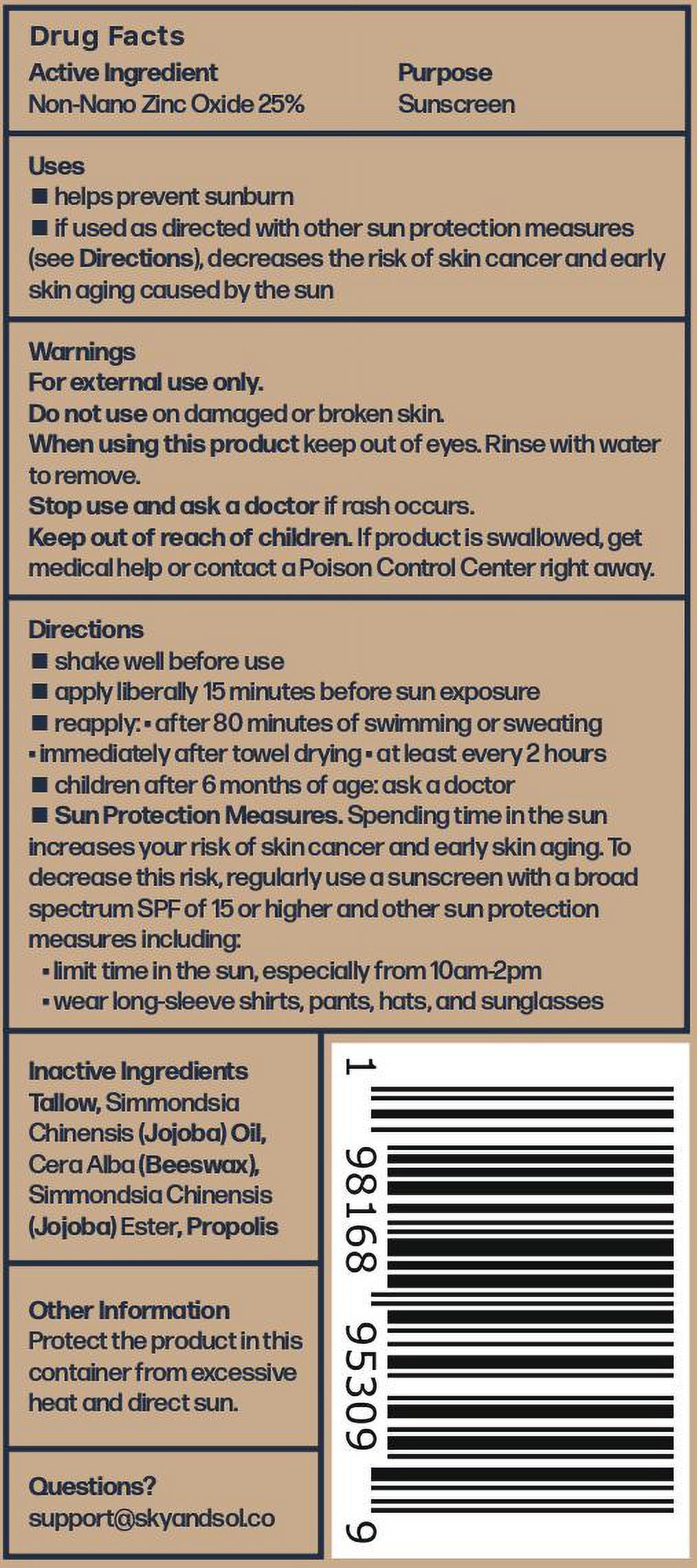 Official Sky and Sol Sunscreen SPF 50