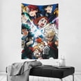 thumbnail image 3 of My Hero Academia Tapestry, Anime Wall Poster Art, Wall Tapestry For Bedroom Living Room Dorm Room, Wall Hanging For Festival Party Events Background Photography Backdrop, 60x40 Inch, 3 of 9