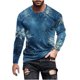 thumbnail image 2 of Blusas y camisas de manga larga con cuello redondo para hombre Blusa de manga larga con cuello redondo y estampado navideño para hombre Blusa de poliéster para hombre, 2 of 4