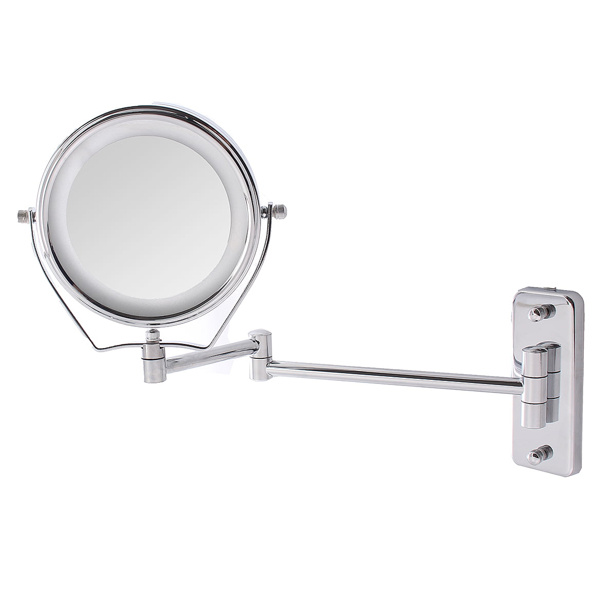 Saganizer Wall Mirror Makeup Mirror Two-Sided Swivel Mounted Mirror with 7X M... 
