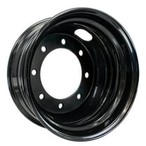 Trailer Wheel 17.5" 17.5X6.75 Hub Centric 8 Lug 275mm Center Black Dual Dually Rim