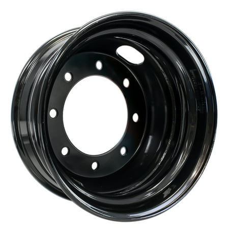 Trailer Wheel 17.5" 17.5X6.75 Hub Centric 8 Lug 275mm Center Black Dual Dually Rim