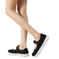 thumbnail image 2 of IEMIEMIEM Womens Orthopedic Shoes Arch Support Sneakers Lightweight Slip on Non Slip Walking Shoes Knitted Mesh Stretch Soft 2026 Foam Shoes Black 7 Wide, 2 of 7