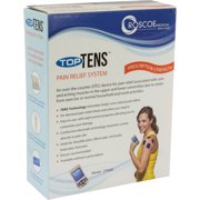 Roscoe Medical TopTENS Over-the-Counter Pain Relief System with Electrodes, for Body Aches & Pains