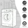 thumbnail image 4 of 3S Brother's Solid Baby Blue Shower Curtain Single Panel for Bathroom, Unique and Stylish Heavy Duty Waterproof with 12 Grommets and Hooks, 100% Polyester 72 X 72 Inches, 4 of 6