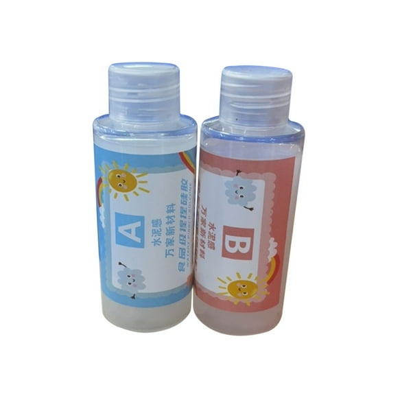 100ML Liquid Silicone Squishy Resin Gel for Squishy Maker, Super Soft Silicone Rubber Making Kits for Taba Squishy, Molding Cat's Paw, DIY Decompression Gift