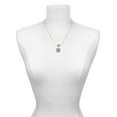 thumbnail image 3 of Delight Jewelry Two-tone Spider Web Heart with Crystal Spider Mia Monkey Charm Necklace, 3 of 4