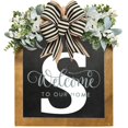 thumbnail image 1 of LCXmlly Door Garland Farmhouse Welcome Front Door Wreath with BurrFree Alphabet Design, 1 of 6