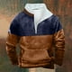 thumbnail image 1 of pstuiky Camisas para hombre de manga larga, Sudadera informal de manga larga y cuello alto con bolsillo y cremallera de invierno para hombre camisetas de hombre xxxxl, 1 of 3