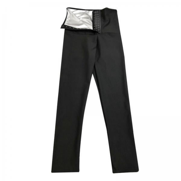 2x Pantalones de para mujer, mallas térmicas para pérdida formadoras quemador de grasa sudor caliente pantalones moldeadores de cuerpo DYNWAVEMX Pantalones Fitness Sauna