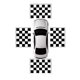 thumbnail image 1 of 4Pcs Fabrics Calibration Cloth for 360 Degree Surround Bird View Panoramic DVR System, 1 of 5