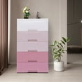 thumbnail image 2 of Dwellnix Modern 5-Drawer Plastic Storage Unit, Sturdy & Elegant Gradient Pink Dresser for Home Organization, Perfect for Clothes, Towels & Small Items, 2 of 10