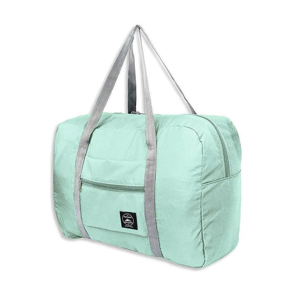 Large Capacity Travel Bag, Foldable Duffle Bag with Shoe Compartment, Foldable Travel Bag, Expandable Travel Duffel Bag, Packable Weekend Bag for Travel, Sports - Blue