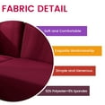 thumbnail image 5 of Topchances Stretch Fabric 3-Piece Polyester Spandex Floral Sofa Slipcover, Red, 5 of 9