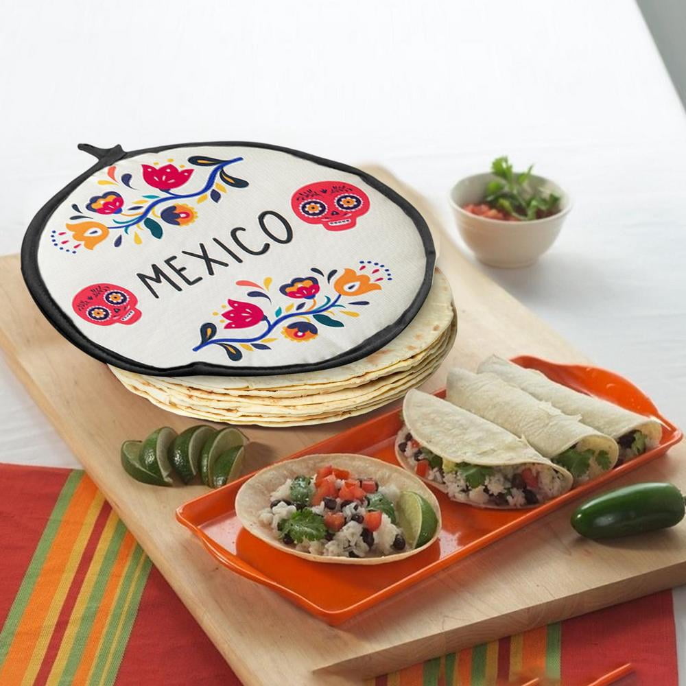 Tohuu Tortilla Warmer Pouch 12 Inch Tortilla Insulated Pouch Food Warmer  Holder for Corn Flour Tortillas Taco Tuesday Night Halloween Party  Microwave Oven Safe practical - Walmart.com