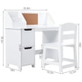 thumbnail image 5 of White Study Desk and Chair Set Ideal for Boys and Girls Ages 3-8, 5 of 5