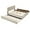 Dark Beige, variant on PAPROOS Queen Platform Bed Frame with Storage, Upholstered Platform Bed with Tufted Button Headboard and 4 Drawers, No Box Spring Needed, Queen Size Bed Frame for Adults, Light Gray