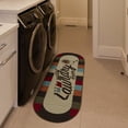 thumbnail image 4 of Ottomanson Laundry Non Slip with Rubberbacking Runner Rug, Multicolor, 20" X 59", Oval, 4 of 8