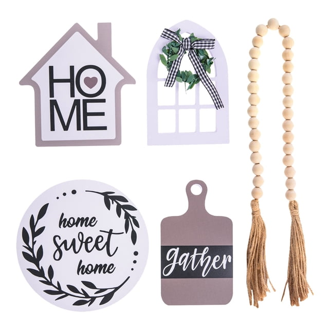 HOME Farm Window Crafts Desktop Layered Tray Decoration for Stylish Tabletop Display and Home Salon Room
