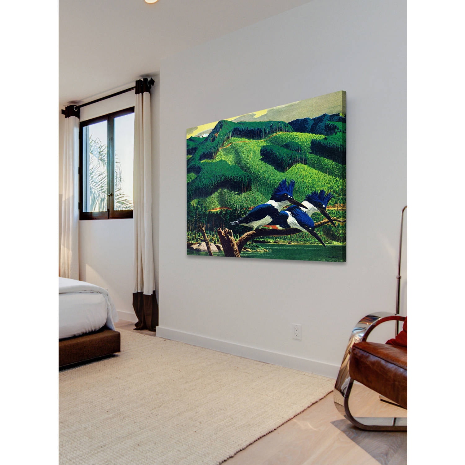 Marmont Hill - "Kingfishers" Painting Print on Wrapped Canvas