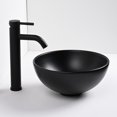 thumbnail image 3 of Aquaterior Round Ceramic Vessel Sink with Bathroom Single Handle Faucet Drain Combo, 3 of 7