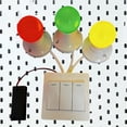 thumbnail image 1 of Tablero sensorial con interruptor de luz, accesorio para tablero de actividades, juguetes educativos de aprendizaje temprano para niños pequeños en rojo amarillo verde, 1 of 8