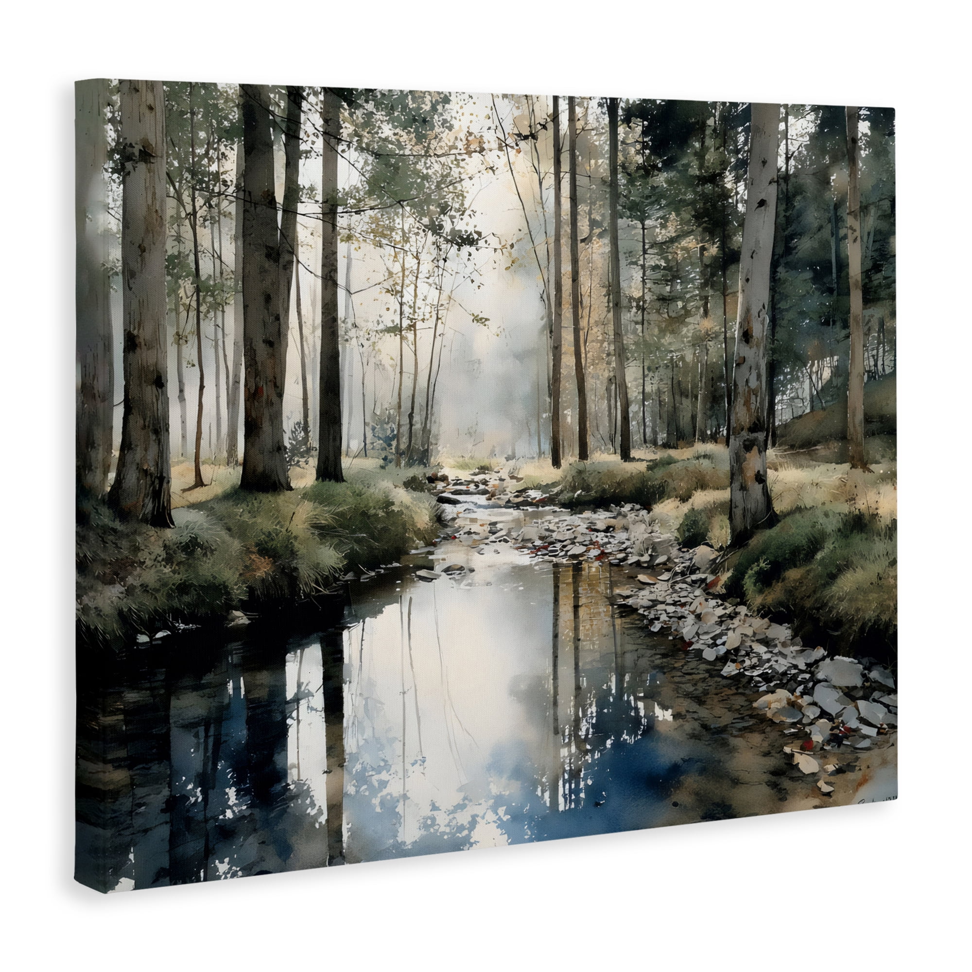 Stupell Industries Woodland Wonder Creek Canvas Wall Art, design by Franklyn Gregory