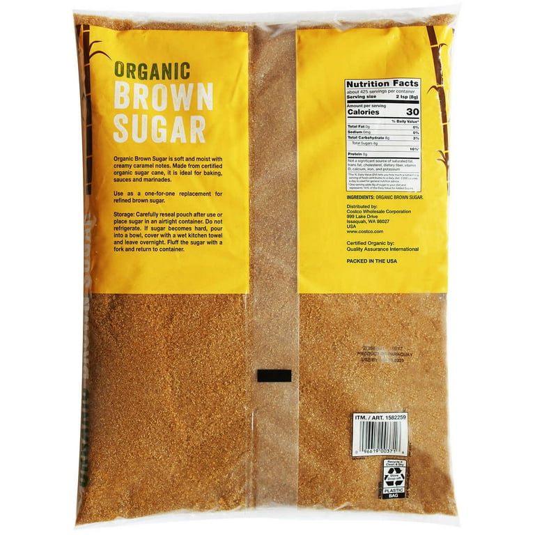 Wholesome Organic Brown Sugar, 7.5 Pounds, Soft and Moist, Ideal