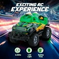 thumbnail image 6 of PayUSD Remote Control Car, RC Cars Toys for Kids Ages Lighted Monster Truck Dinosaur Toy RC Cars 4-12 Year Old Boys Birthday Gift for Christmas 8km/h 27Mhz 1:20 Green, 6 of 8