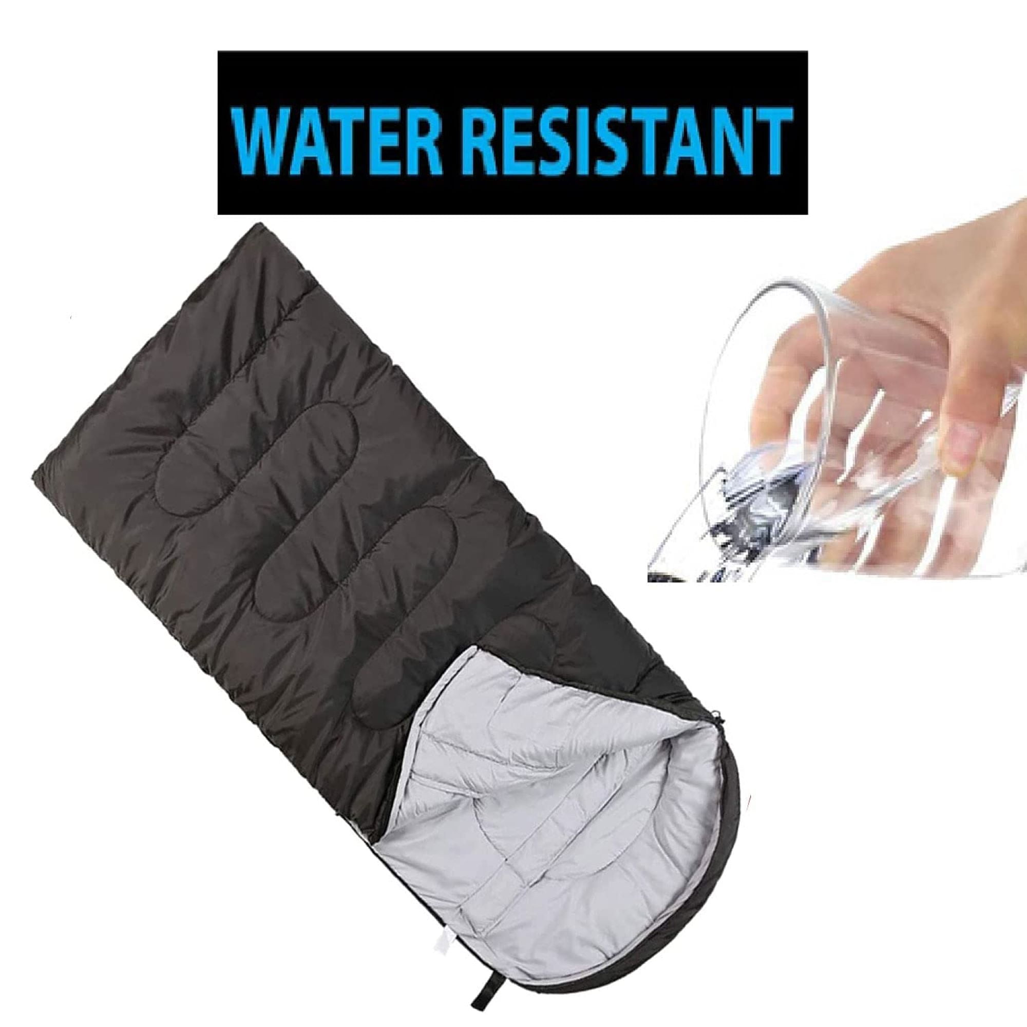 Trail Maker 10°C Waterproof Sleeping Bag, Black