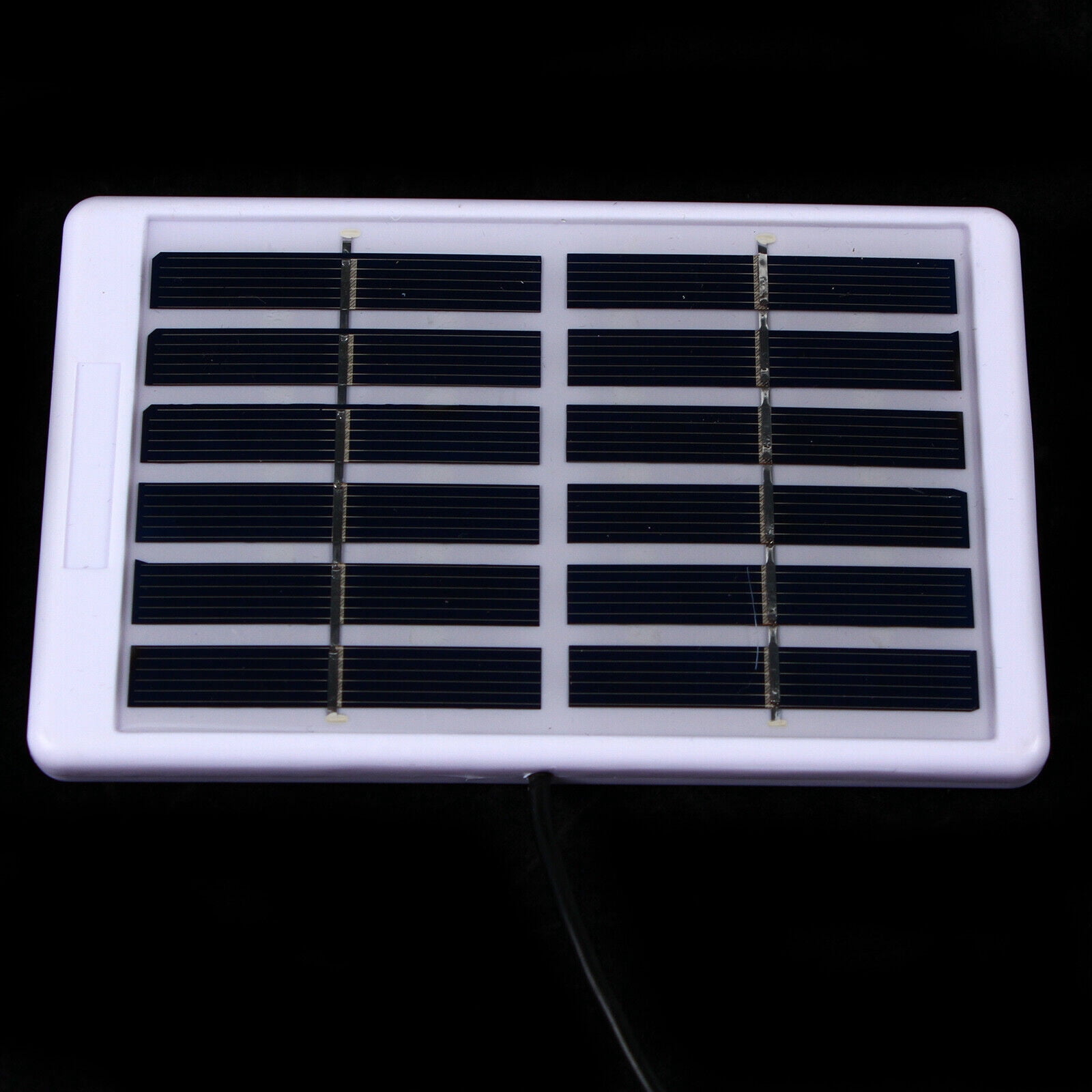 Miumaeov Solar Power Fan Tabletop with LED Light Portable Desk Rechargeable Fan w/ Cable
