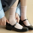 thumbnail image 4 of YooGuoGuo Womens Ruffle Socks Casual Soft Cotton Crew Socks for Women Girls Cute Frilly Ankle Socks 5/6 Pack, 4 of 8
