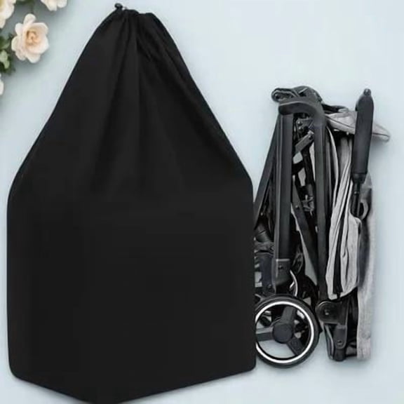 BESTYASH Nylon Stroller Storage Bag 1-Pack Lockable Closure for Easy and Convenient Parent Use