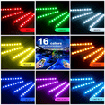 thumbnail image 3 of Car Led Strip Light, 4PCS 36 Led Dc Multicolor Music Car Usb Interior Light Led Under Dash Lighting Kit With Sound Active Function & Wireless Remote Control, 3 of 7