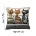 thumbnail image 4 of FEOLGEHLY Animal Print Decorative Throw Pillow Covers 18x18 in, All Season Cute Pet Patterns Soft Cushion Covers for Couch Bedroom Living Room Home Decor, Machine Washable Durable (B), 4 of 7