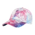 thumbnail image 2 of Xysaqa Fashion Tie Dye Baseball Cap for Women Men Cotton Washed Adjusting Trucker Hat Summer Outdoor Sports Sun Hat, 2 of 2