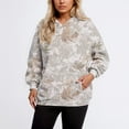 thumbnail image 2 of Womens Oversized Hoodies Camo Print Casual Long Sleeve Pullover Hooded Shirts 2025 Fall Winter Fashion Relaxed Fit Sweatshirts, 2 of 4
